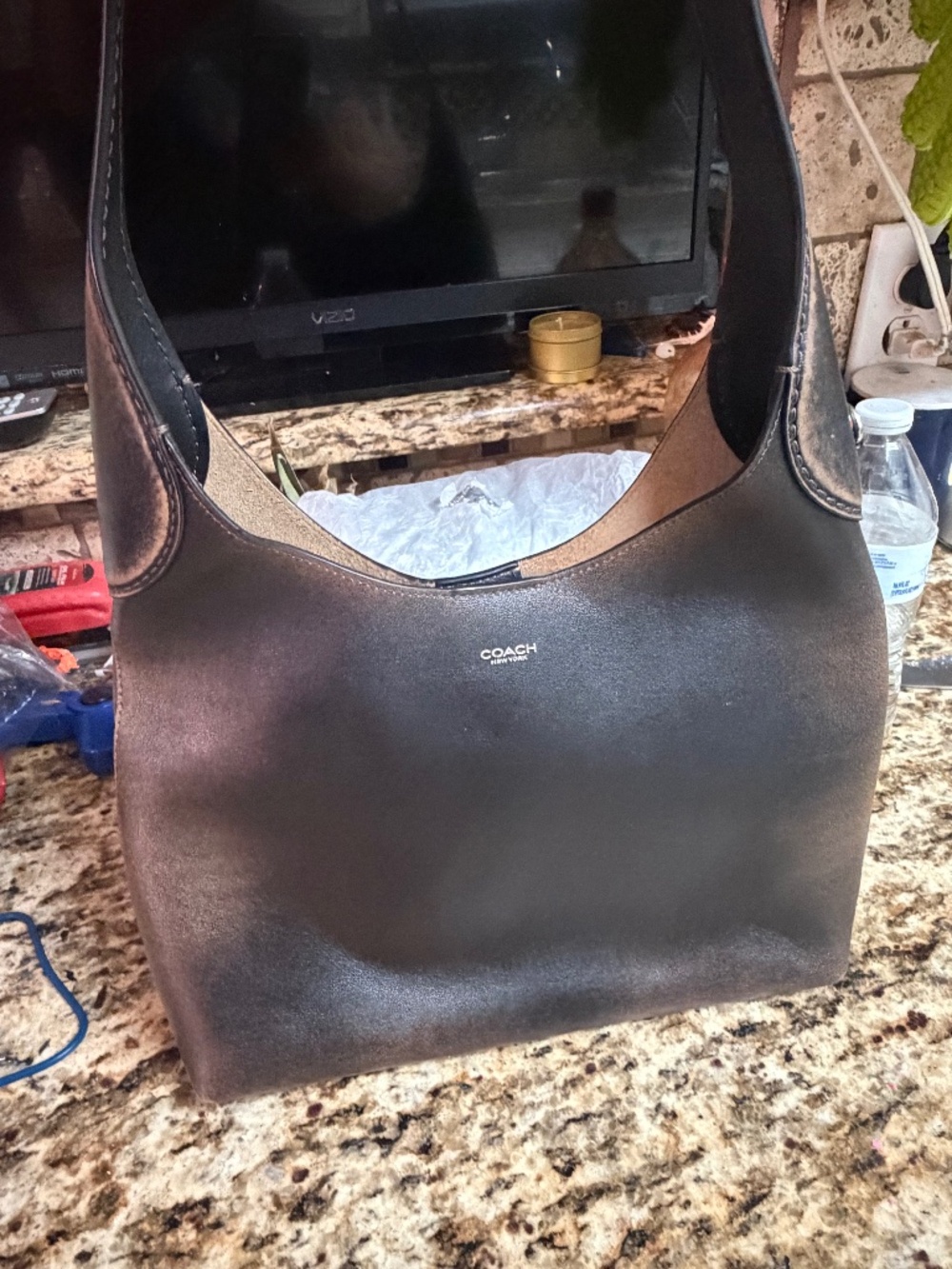 Coach Brooklyn 28 in loved leather